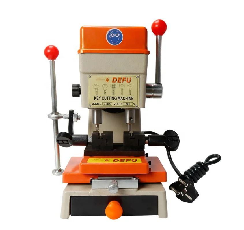 Defu 368A Vertical Key Cutting Machine 180w for 110V and 220V Key Duplicating Cutter Machine locksmith tools