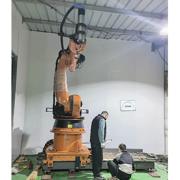 robot kit 8 axis with rails foam stone wood milling polishing kuka with automatic function