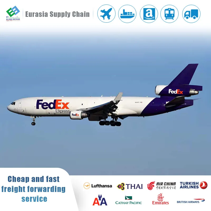 chinese air freight freight forwarders deliver goods to amazon warehouses in the united arab emirates by dhl ups fedex