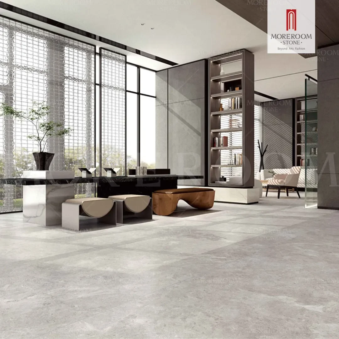 3200x1600mm Luxury Best 3mm porcelain tiles Big Gray Sintered Stone Slabs For Floors