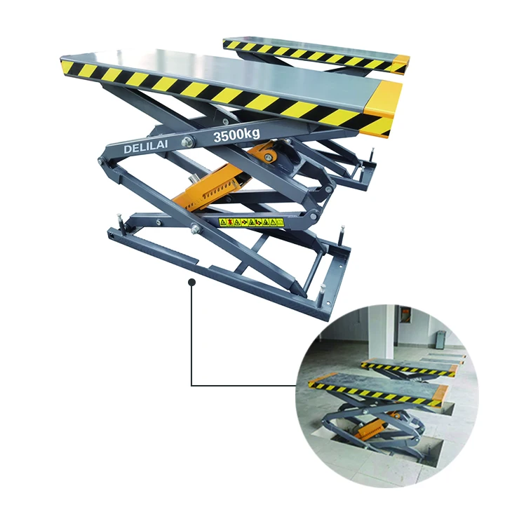 Pneumatic Lifting CarJack Underground Scissor Car Lift /Car Elevators Hydraulic Jack For Workshop