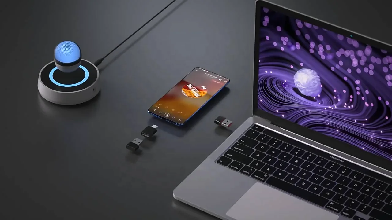 Magnetic levitation microphone professional anchor e-sports studio mic with mixer Suspended wireless charging maglev microphone