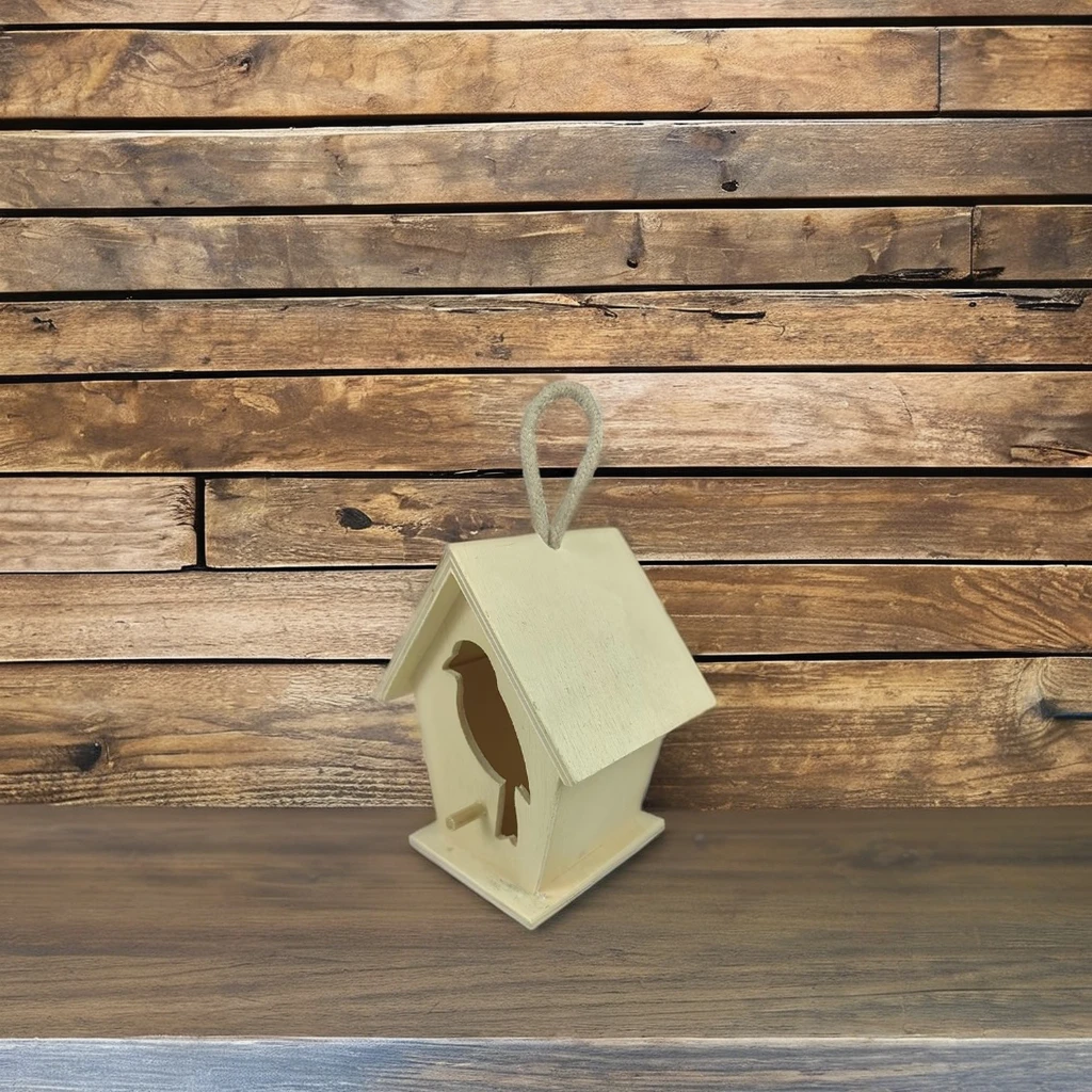 Customized DIY Wooden Bird Cage and Decorative Bird House Art House Sparrow Model Pine and Plywood Lovely Home Decor