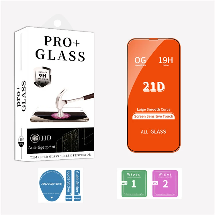 High quality 21 D Tempered Glass Screen Protectors for iphone 13/ 13 PRO shockproof glass screen protector