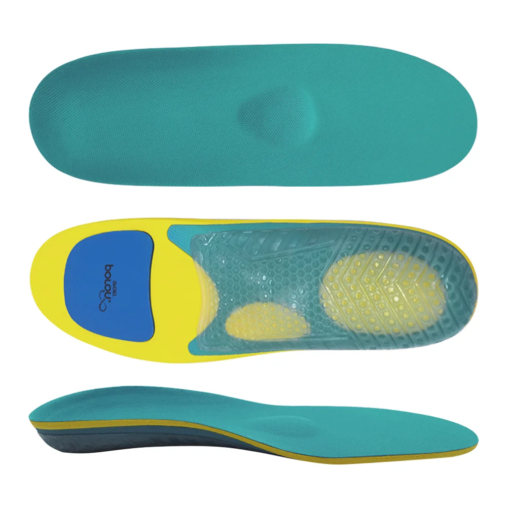 IDEASTEP Plantar Fasciitis Pain Relief Met Metatarsal Pads TPE Gel Poron Pads TPU Heel Cup Shell Comfortable EVA Foam Insole