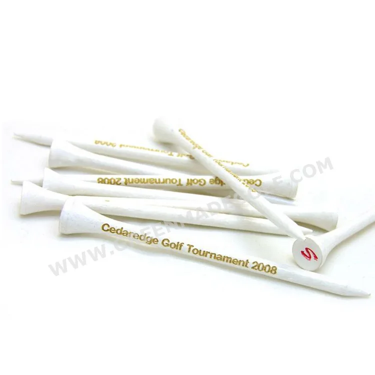 Custom Wooden golf tee factory bamboo wood golf tees with free samples