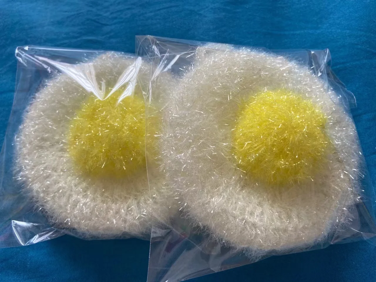 Hot sale Egg Shape Korea Polyester Handmade Cute Home Kitchen Cleaning Cloths Yarn Crocheted Dish Towel