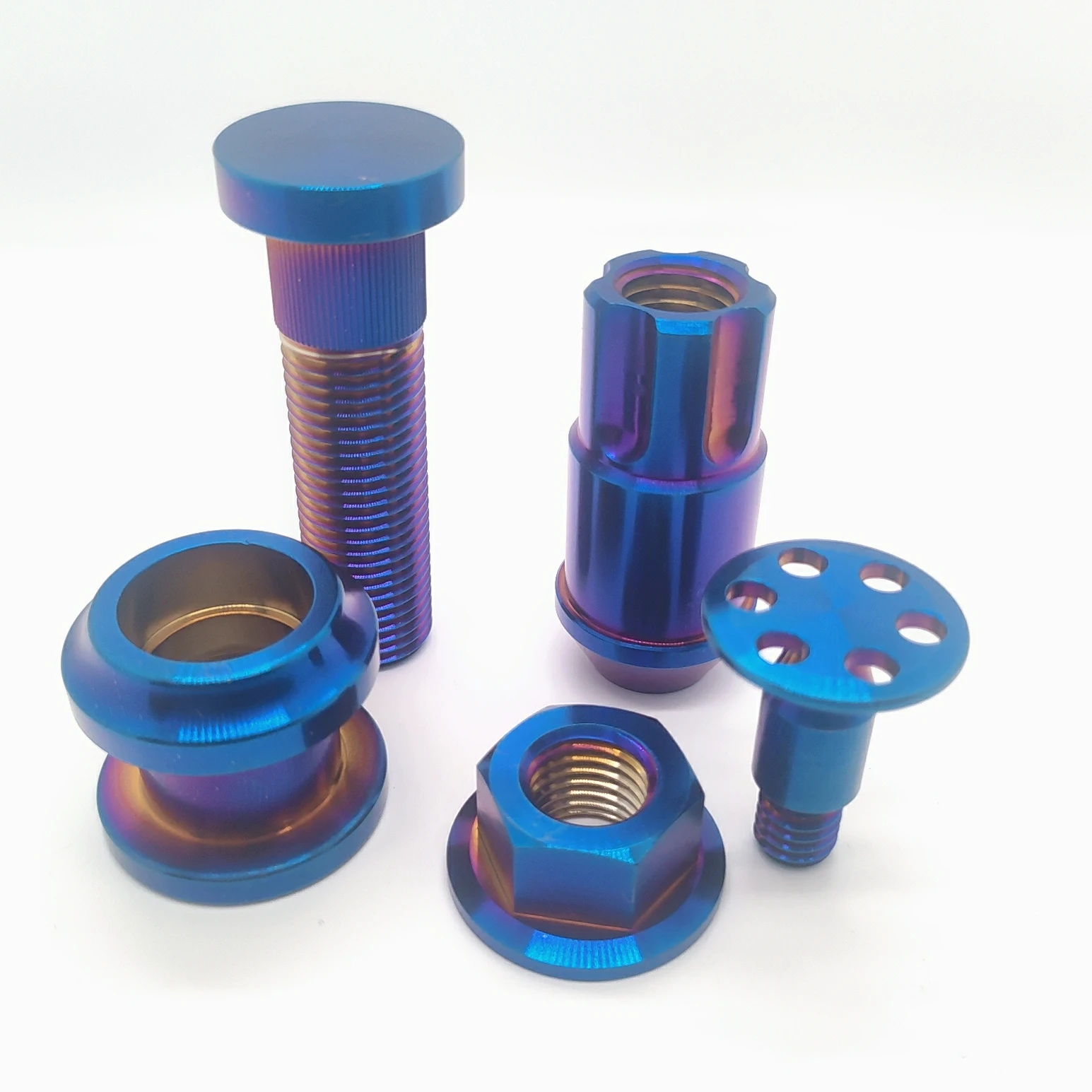 ZFTI Factory Direct sale Custom  M8 M1 M14 hollow bolt gr5 titanium bolts for industry or vehicle