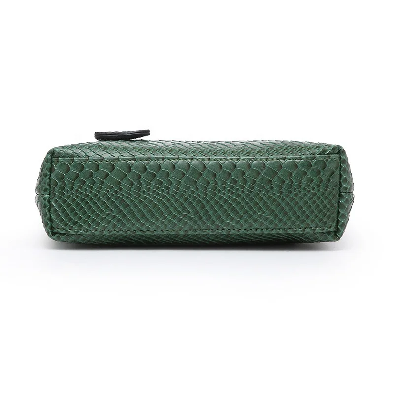 Fashion Designer Handbag Embossed lady chain Strap snake print leather clutch crocodile bag women