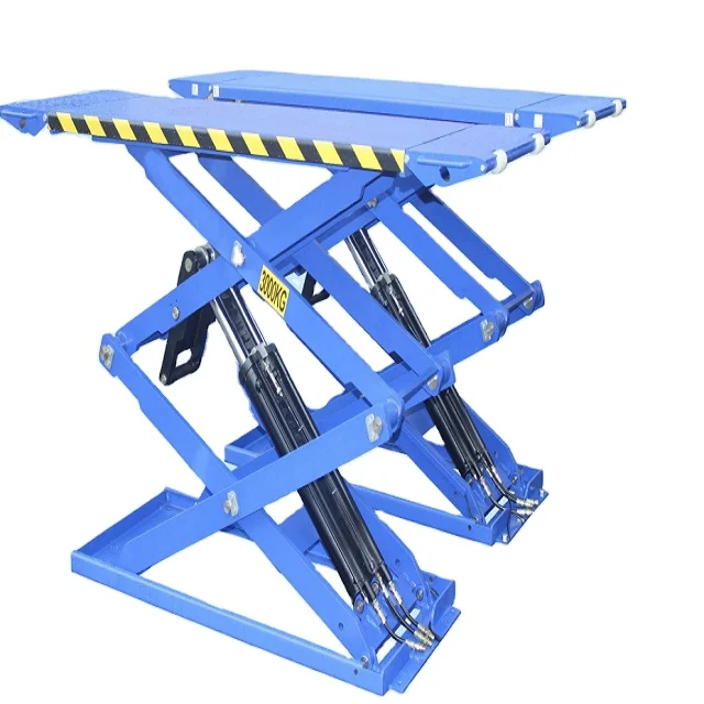 UE-4.0SL Ultra-Thin Ground-Hiding Type Scissor Lift  Electrical Lock Release Middle Rise Scissor Car Lift Low Rise Scissor Lift