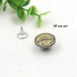 Пользовательский фирменный логотип, цинковый сплав, 17 мм, джинсовые пуговицы для джинсовой одежды