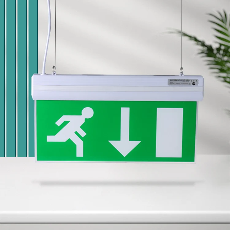 Emergency Light Customized Rechargeable Led Exit Light Sign For Emergency