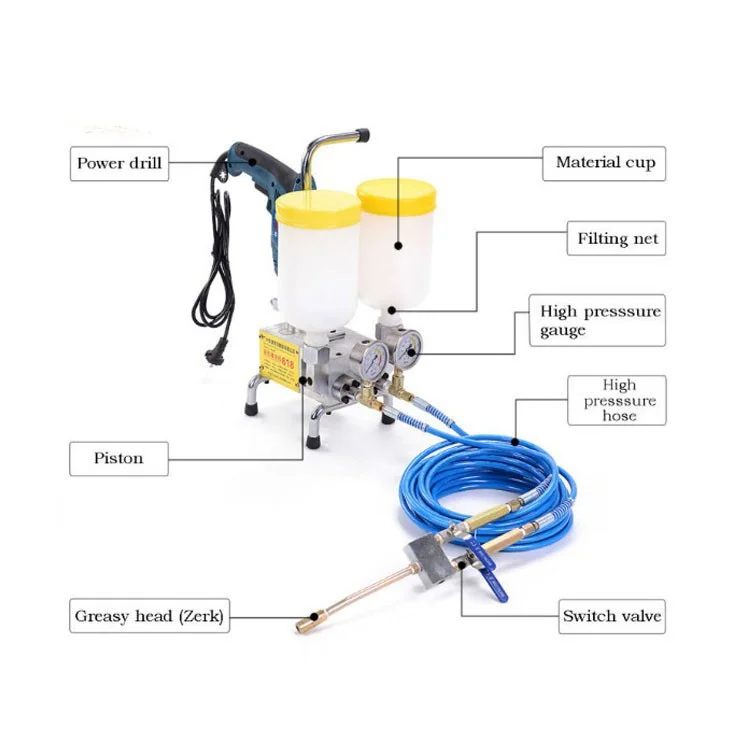 Foam Injection Machine, Inject Pump Concrete Injection Machine, Polyurethane PISTON PUMP CE Bike Accessories Standard 1 Years /