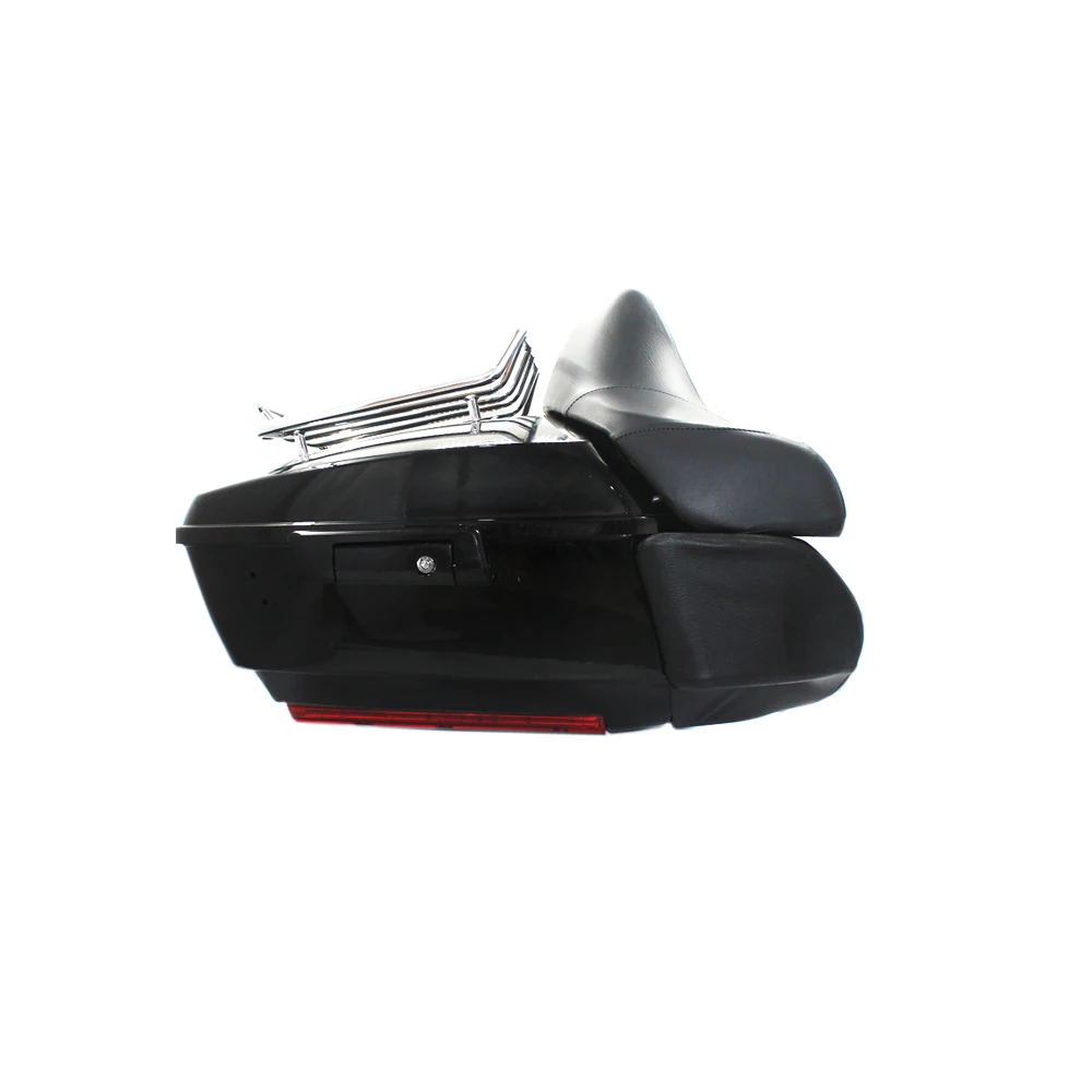 
King Tour Pak Trunk Top Box Motorcycle Case Luggage Tail Box with Speaker Pods for Harley Davidson Touring 2014-2019 