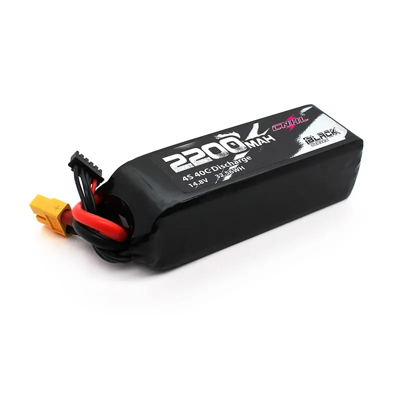 cnhl black series 2200mah 4s 14.8v 40c lipo battery  with xt60 plug