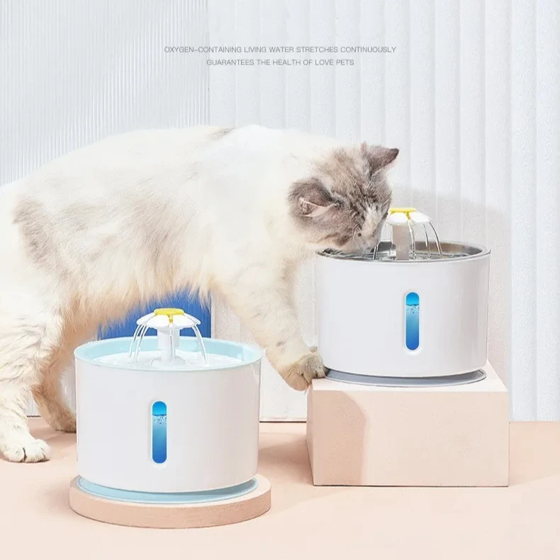 New Cat Water Fountain Pet Drinking Water Dispenser for Dog 20dB super silent 2.5L smart pump Pet Water Fountain