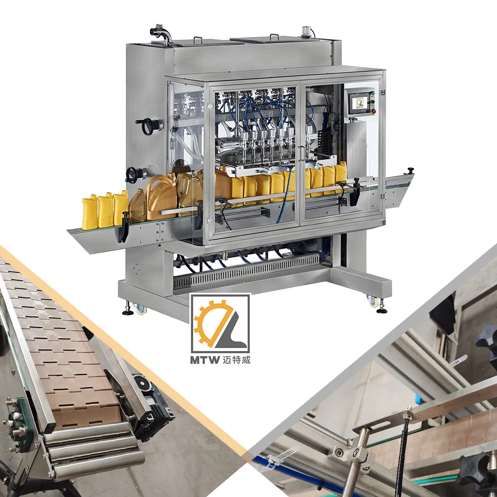 MTW Discount Automatic price brake oil Linear Type Engine Lube Bottle Filling Capping Machine