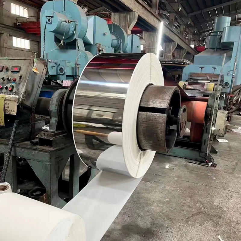 High Quality LAM INOX 430 BA CON PE  1.90MM 4 x 8 BA Finish 400 Series 410 Stainless Steel Coil TISCO/POSCO/BAOSTEEL