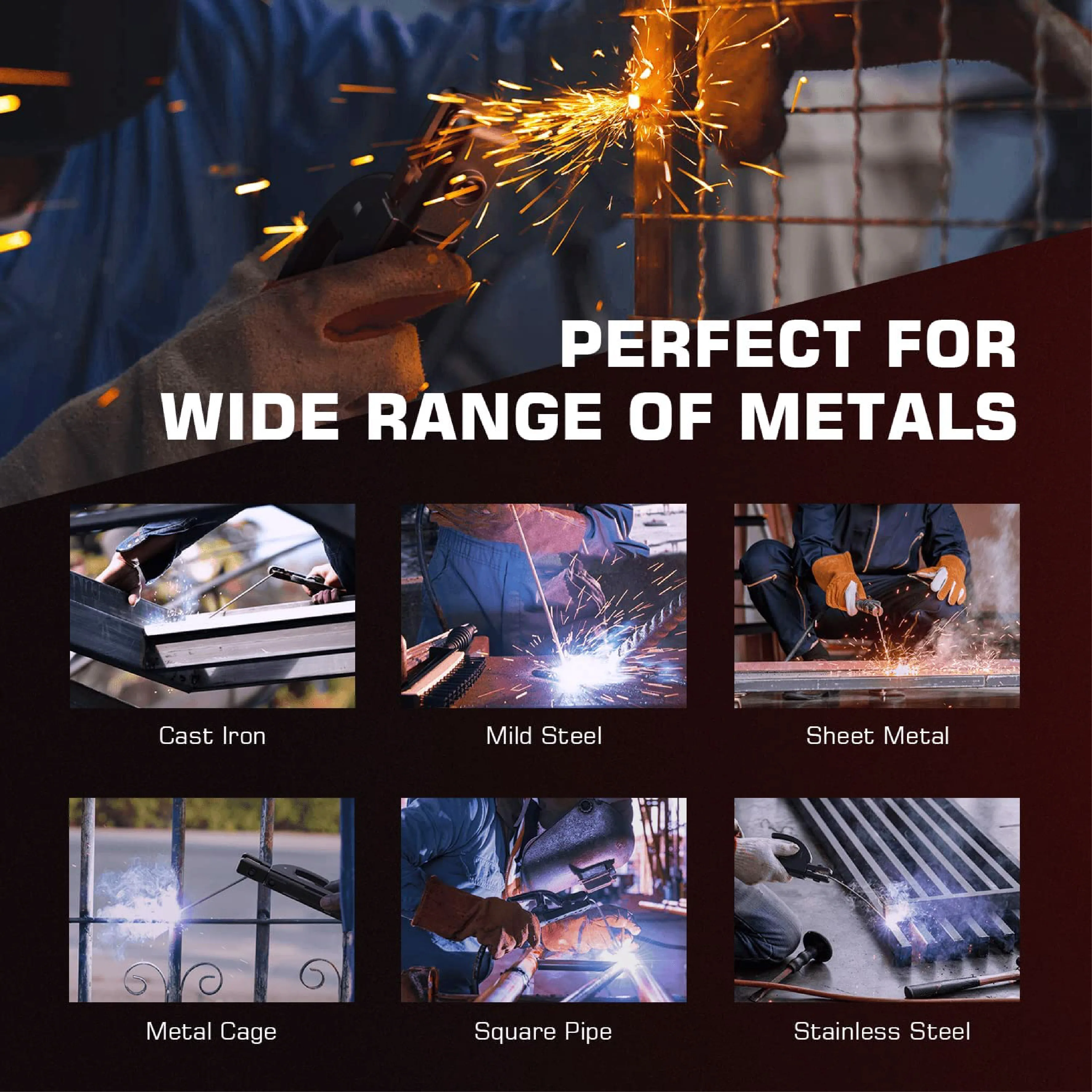 3 in 1 Dual Voltage Welding Machine Self-protected Are Welder Mig Welding Machine For Stainless Steel,Ste