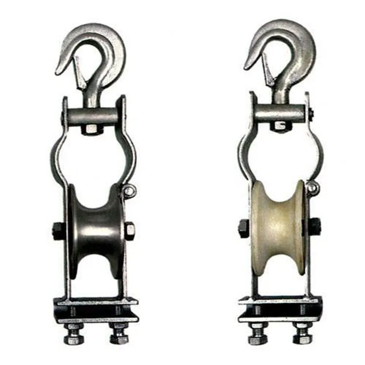  Aluminum Pulley Block crane hanging wire straight line cable pulley