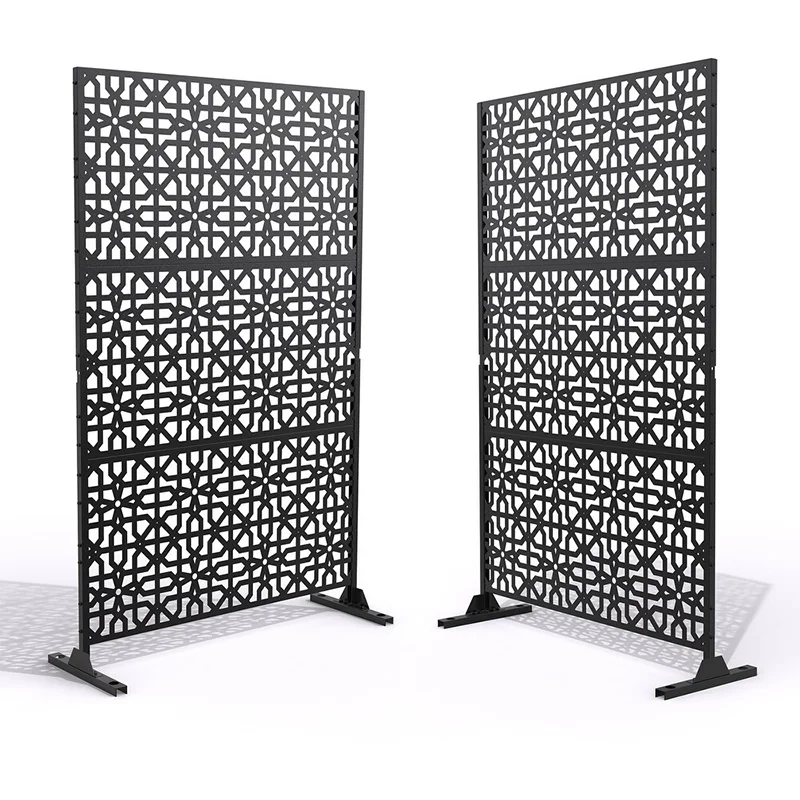 Stainless Steel Galvanized steel Metal Privacy Screen Panel Custom Laser Cut Decorative Panel Screen Outdoor Decorative Panel
