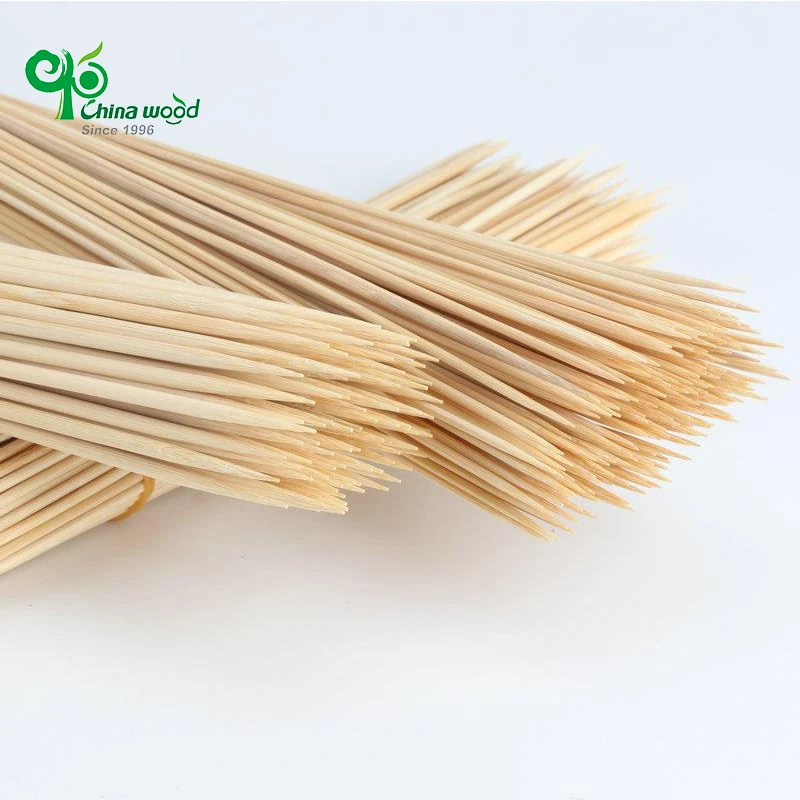 YADA 25CM Wholesale Biodegradable Disposable Bamboo BBQ Skewers Meat Tool Barbecue Sticks Bamboo Skewer Sticks