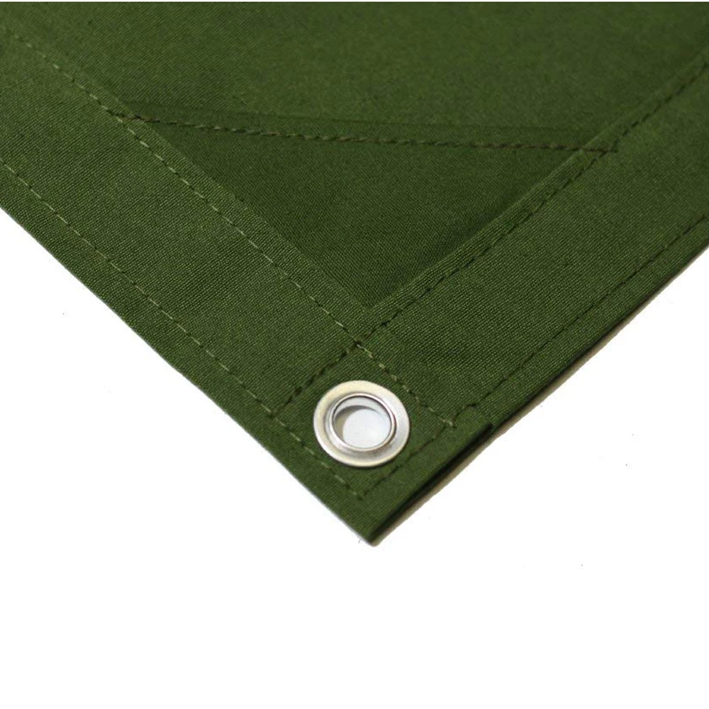
Heavy duty canvas material , good breathability, waterproof, anti-UV, anti-mildew 100% polyester canvas tarp 
