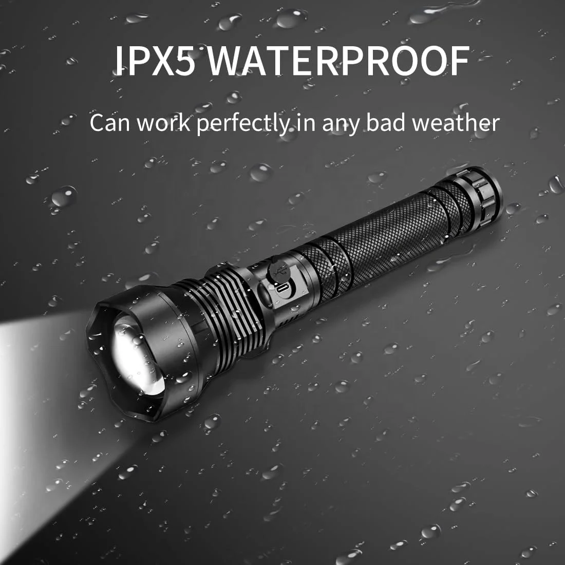 High Lumens 100000 Powerful LED Flashlight XHP70 Taschenlampe Linterna Portable Security Zoom Torch Light