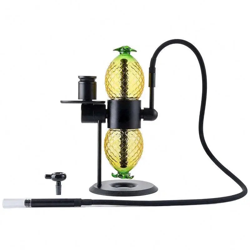 wholesale pineapple Gravity pipe Rotating Glass 360 Gravity Hookah