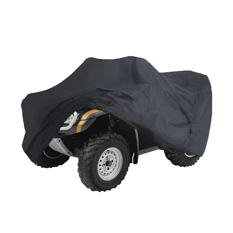 custom logo dustproof 190T Oxford cloth atv cover waterproof Black atv cover resistance Uv protection