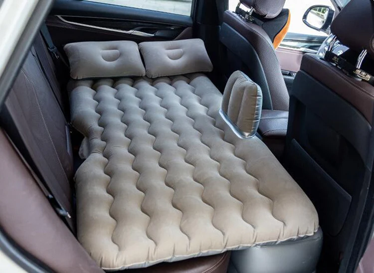 
Outdoor Travel Camping Portable Folding Split Flocking Pumping SUV Sleeping Mattress Car Inflatable Air Bed 