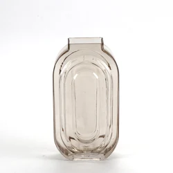 Home Decor Glass Square Shape Flower Vase Colorful Clean Big Vase