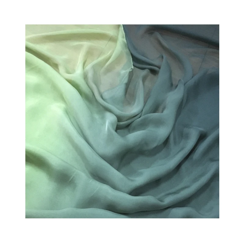 Gradient Chiffon Fabric Gradient Silk Fabric Printed Fabric Accept Custom Design