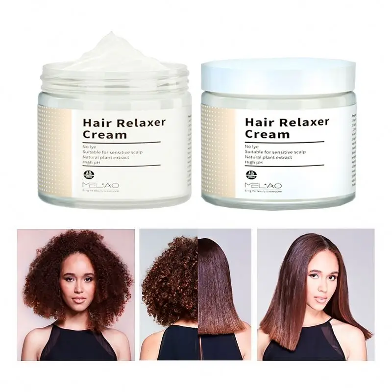 Styling Products Fluffy Moisturizing No-Lye Relaxer Relaxed Raw Hair Relaxers Cream With Protein And Dna Super