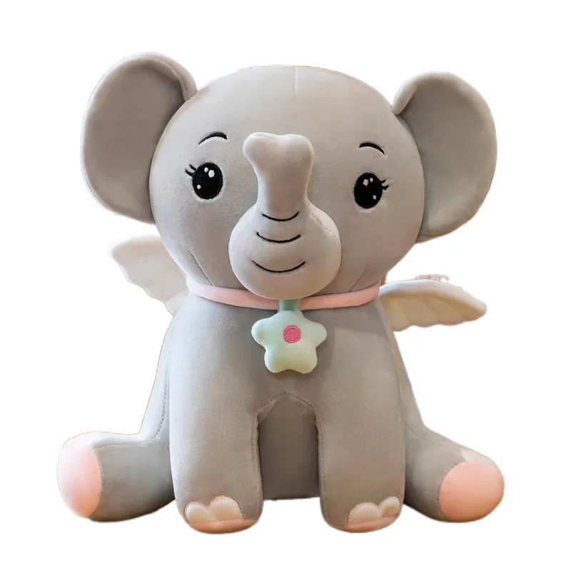 New Design Valentines Gift Soft Toy Elephant Cartoon Plush Elephant Toy Stuffed Pillow Elephant