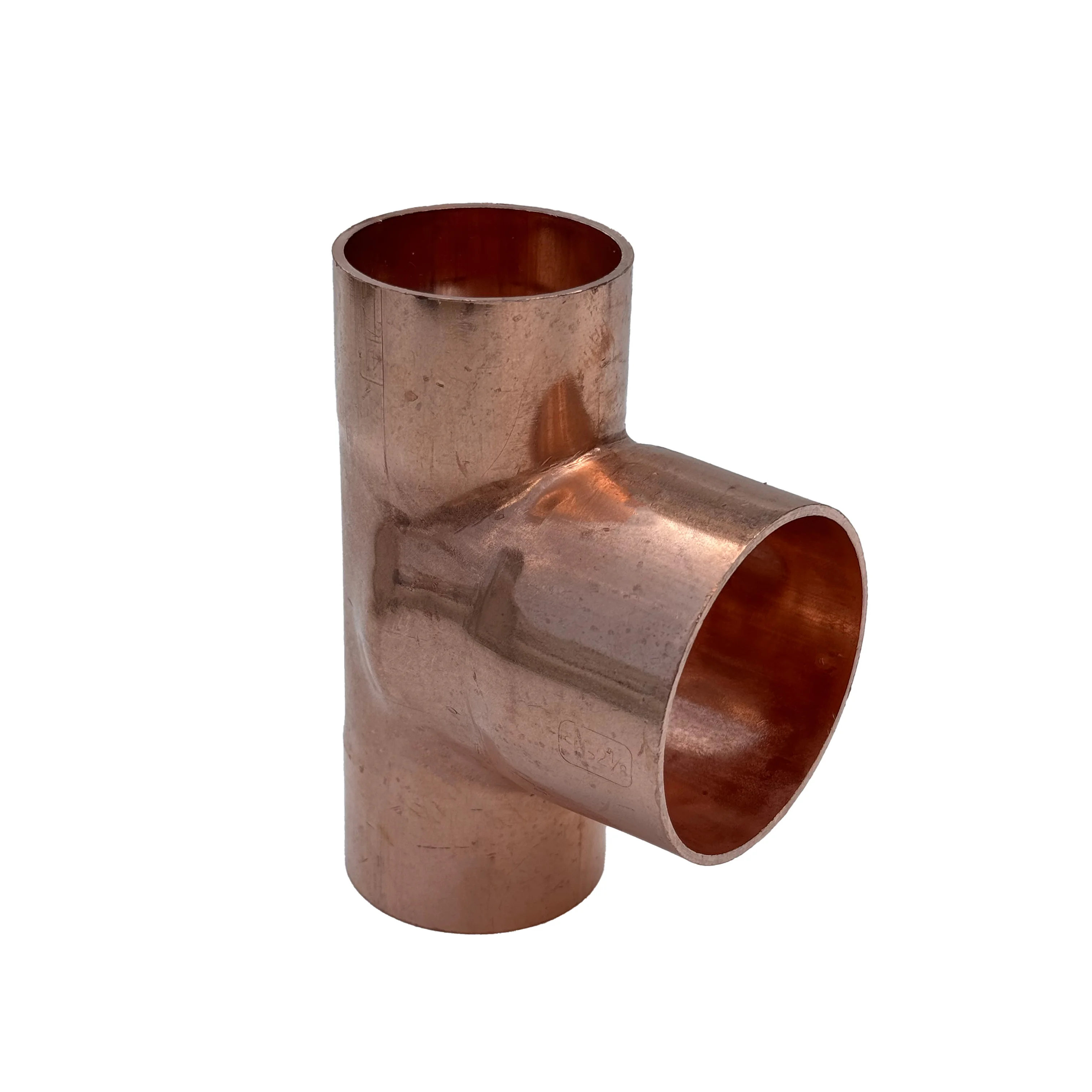 45mm 50mm 54mm High-Strength Copper Reducing Tee for Industrial Plumbing Systems