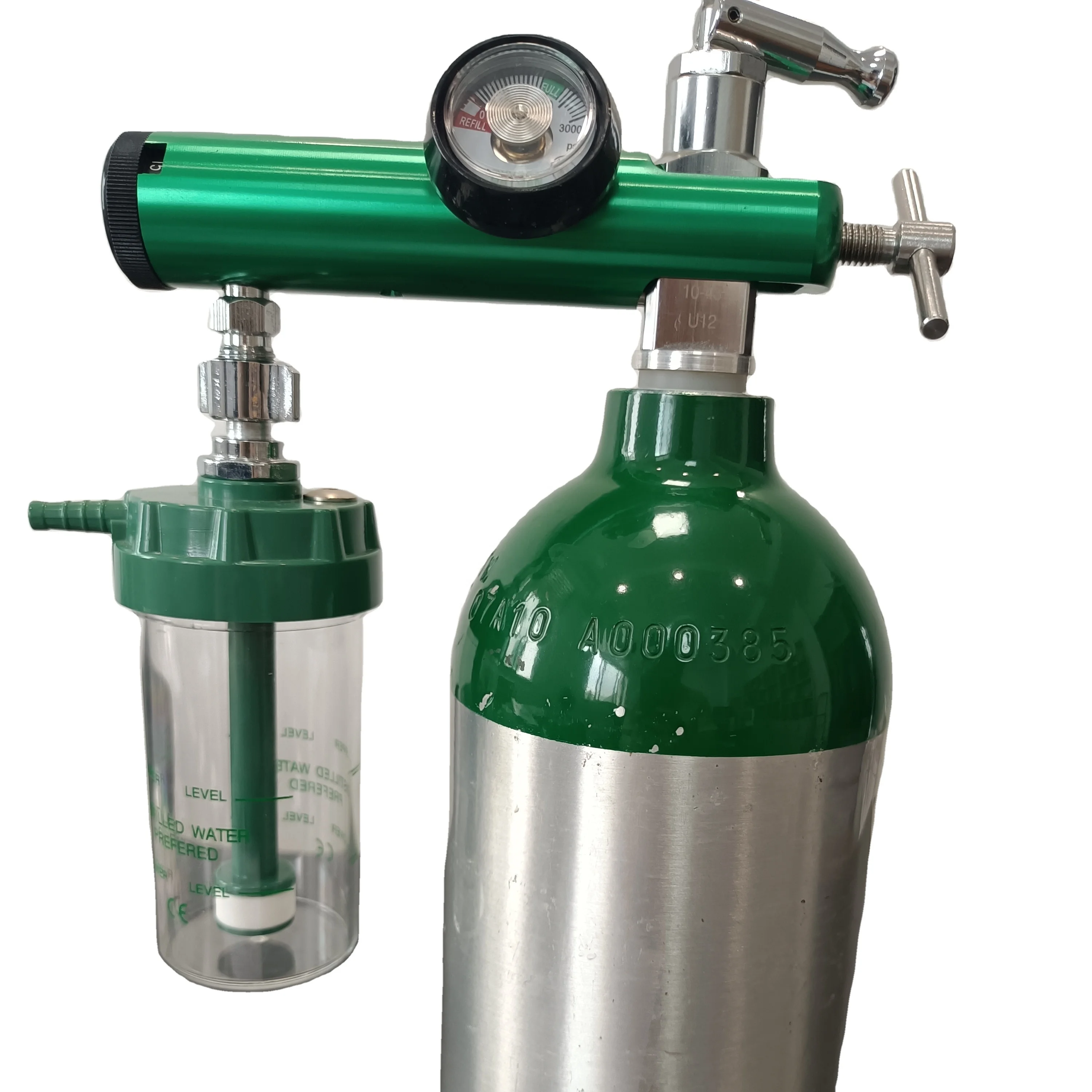 Aluminum material oxygen tank MD Type 2.9L hospital seamless oxygen gas cylinder with low price