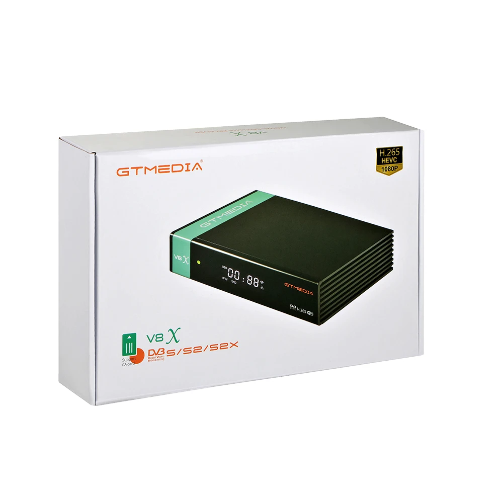 Новинка 2020 спутниковый ТВ-приемник GTMEDIA V8X DVB-S/S2/S2X с разъемом для карт CA поддержка BISS auto roll Full PowerVu DRE & Biss