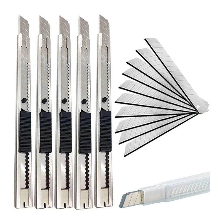 Handy Design 9mm Small Pocket Knife Stainless Steel Handle Art Knife