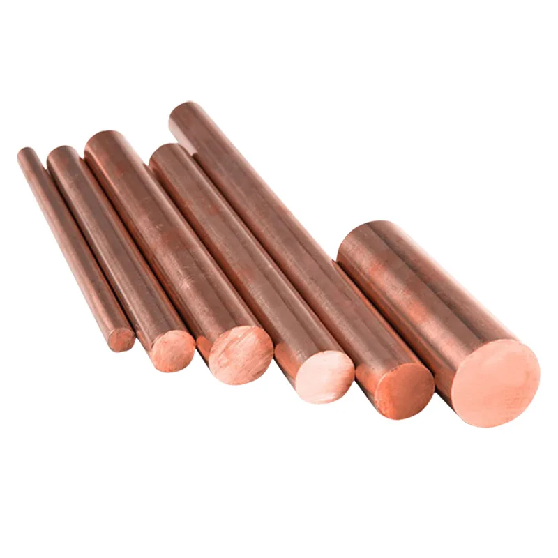 99.99% Purity Copper Bar Copper Rods Tp1 Tp2 2.1293 Copper Square Bar Solid Round