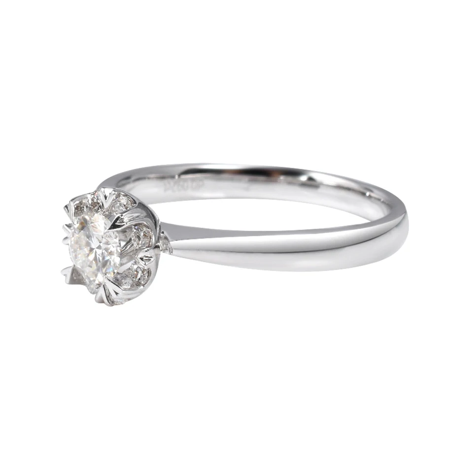 2021 Popular Girls Newest Fashion Jewelry Best Friend Rings 18k White Gold Ring Semi Mount