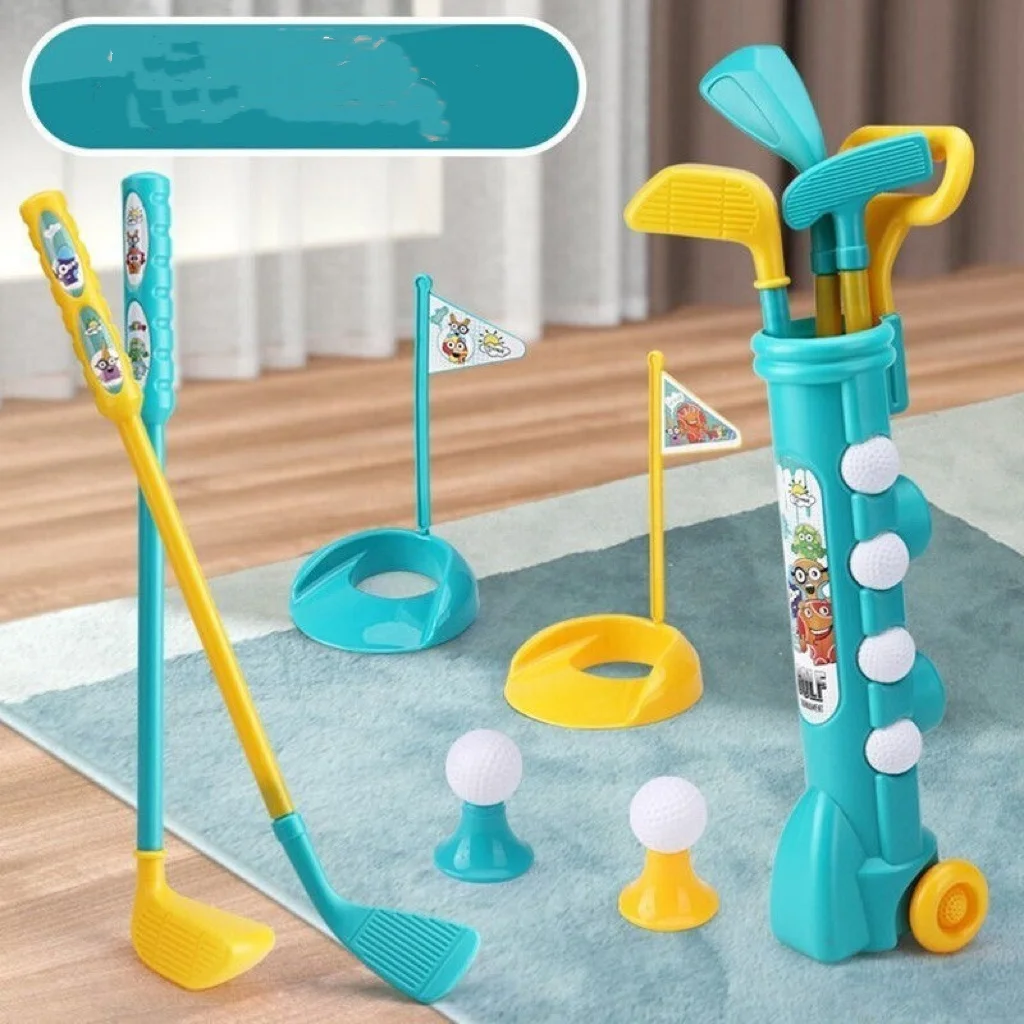 2024 New Outdoor Kids Pretend Toys High Quality Mini Golf Set Party Play Game Toys Baby Gym Golf Playing Toys