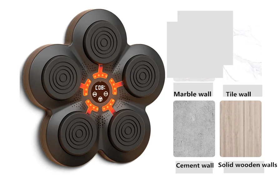 Exercise response intelligent music boxing machine Bluetooth boxing equipment ABS wall boxing target for home use