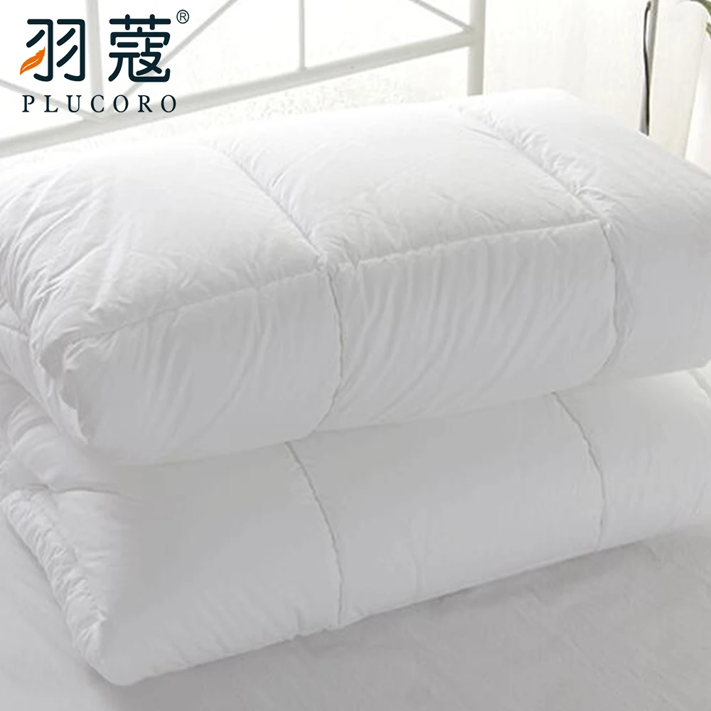 King Size Bed Comforters Cotton Fabric Imitate Down Cotton Filling Winter Bed Hotel Down Quilt