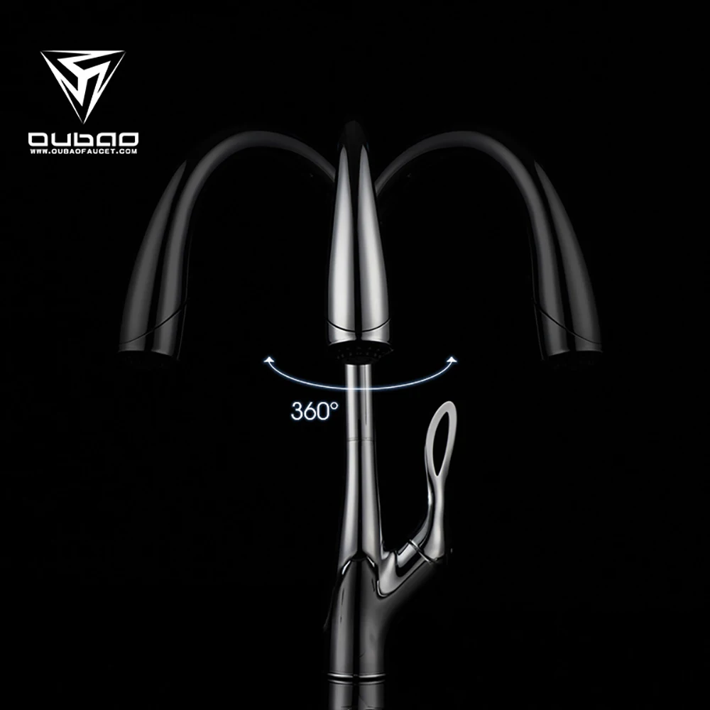 Single Hole Modern Luxurious Chrome Flexible Israel Kitchen Faucet Tap