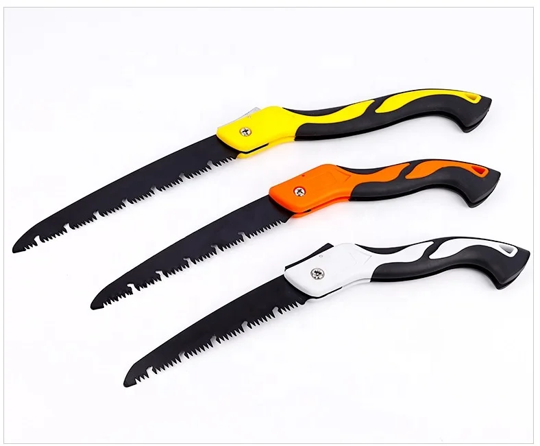 High speed steel SK5 Mn steel mini hand tool portable sharp  saw blade folding saw for quick cutting wood