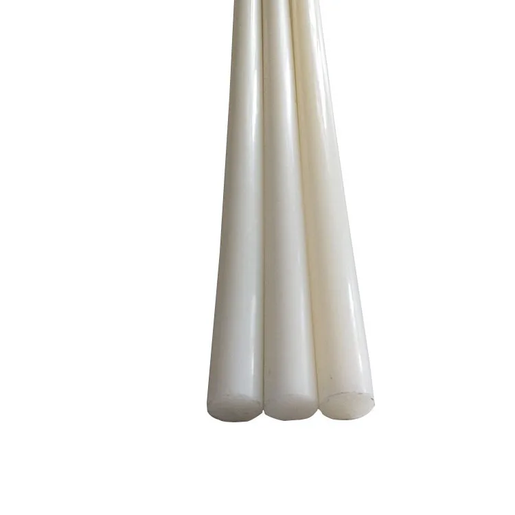 White acid and alkali resistant PVDF rods High temperature resistant and high hardness polyvinylidene fluoride rods Wear-resista