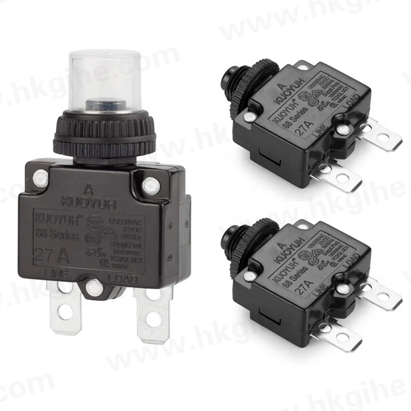 Лидер продаж, миниатюрный мини-протектор перегрузки серии 88 4А 5А 8А 10А 12А 15А 20А 27А, список автоматических электрических цепей