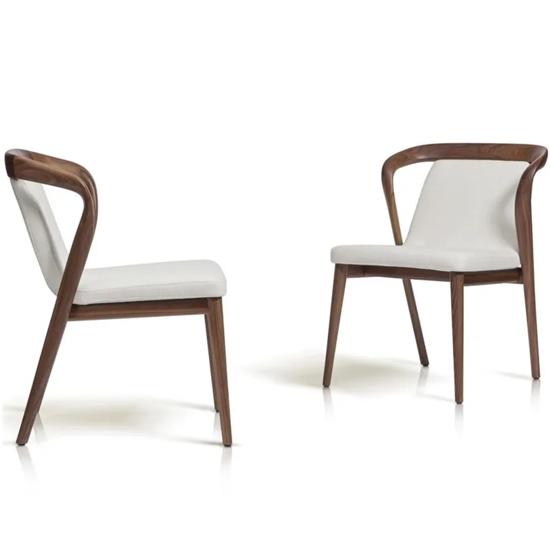 Nordic Italian Solid Wood Dining Room Restaurant Chairs For Living Room