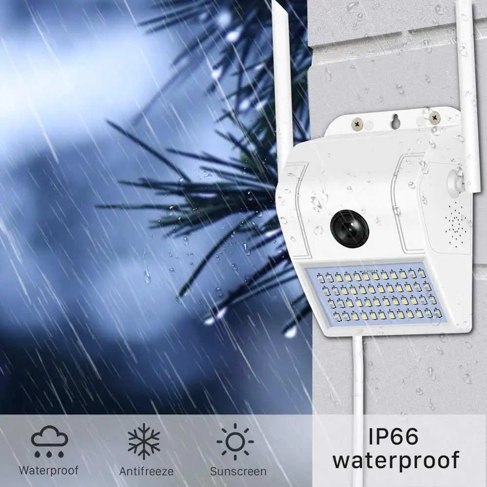 
1080P Multifunctional WIFI Wireless with PIR Motion Detection Sensor IP65 Outdoor Wall Light Webcam safety Camera 